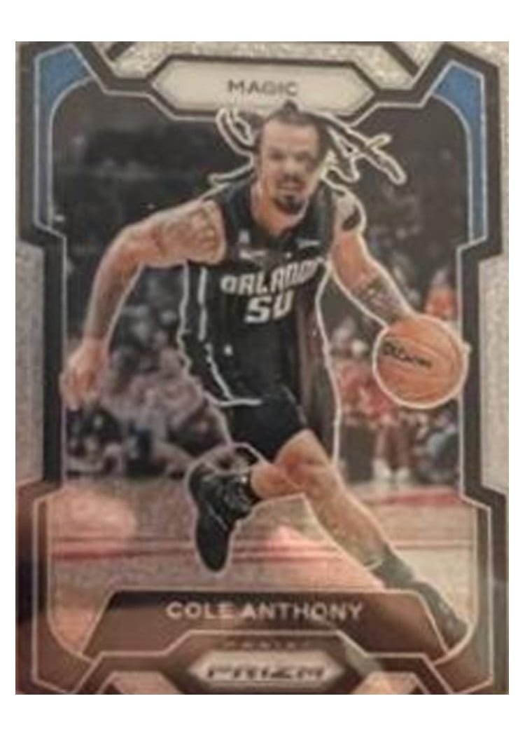 2023-24 Panini Prizm Base Set Cole Anthony #16 card