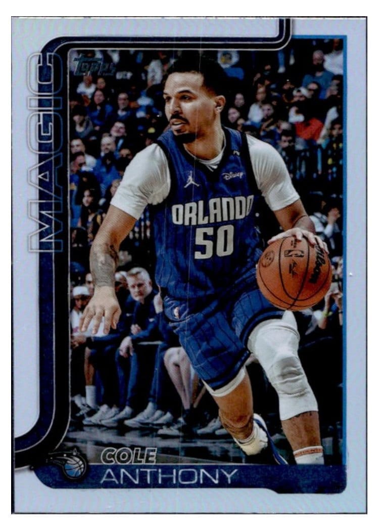 2025-26 Topps Base Set Cole Anthony #91 card