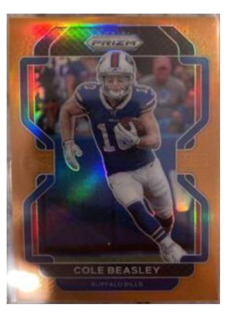 2021 Panini Prizm Base Set Cole Beasley Orange Prizm #115 card