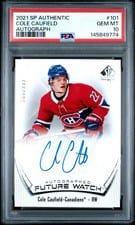 2021 SP Authentic Cole Caufield Autograph #101 card