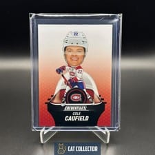 2024-25 Upper Deck Credentials Arena Giveaways - Bobbleheads Cole Caufield #BH-CC card