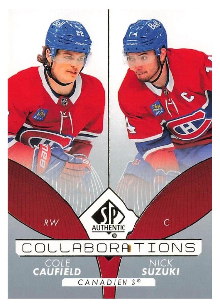 2022-23 SP Authentic Collaborations Cole Caufield/Nick Suzuki #C-5 card