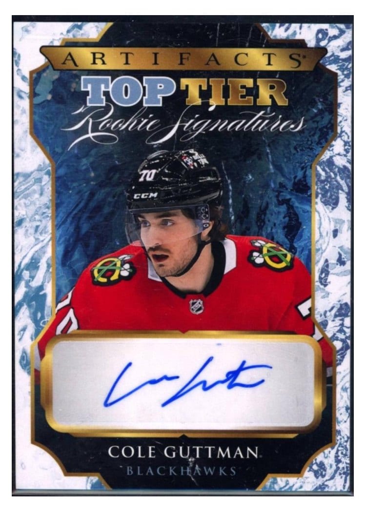2023-24 Upper Deck Artifacts Top Tier Rookie Signatureas Cole Guttman #TTR-CG card