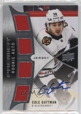 2023-24 Upper Deck Premier 2023 Premier Rookie Autograph Jersey Cole Guttman #PRA-CG card