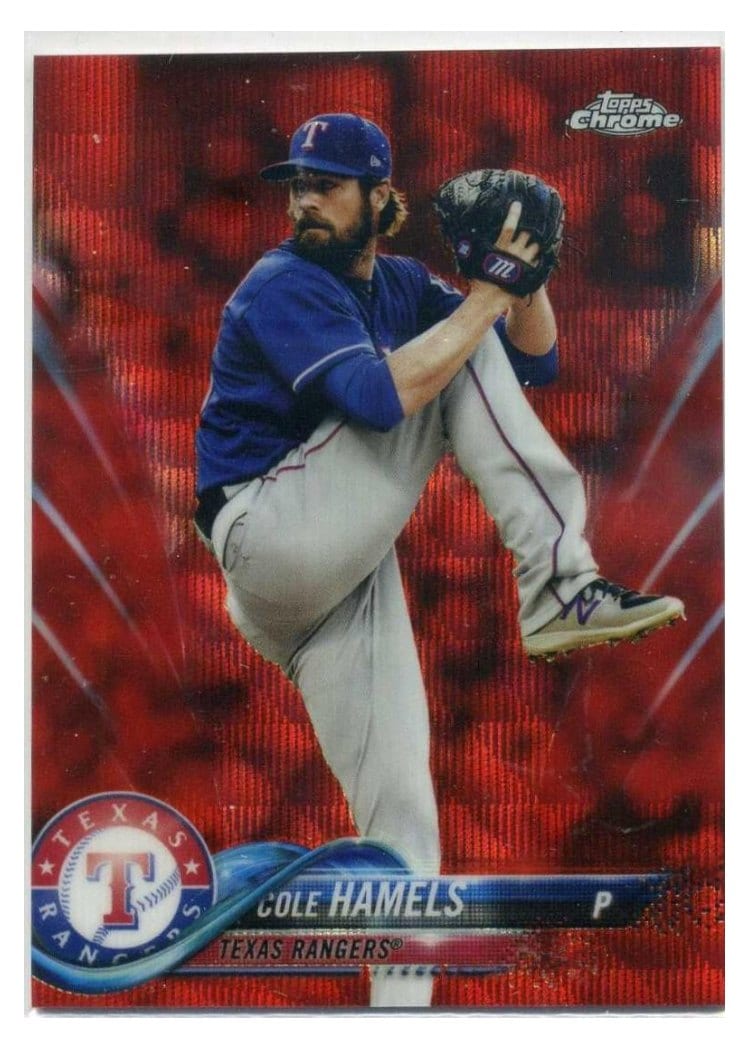 2018 Topps Chrome Base Set Cole Hamels #134 card