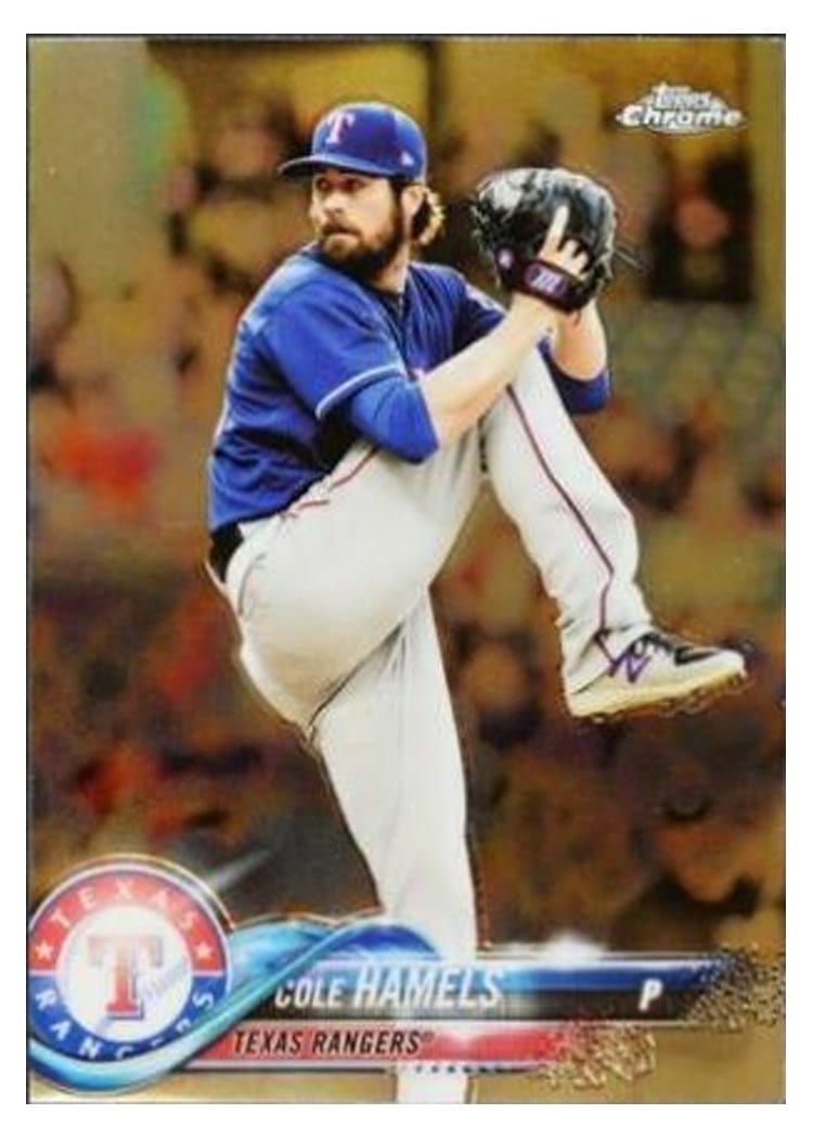 2018 Topps Chrome Base Set Cole Hamels #134 card