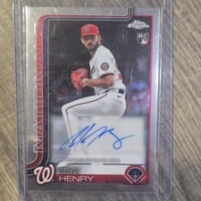 2025 Topps Chrome Update Autographs Cole Henry #AC-CH