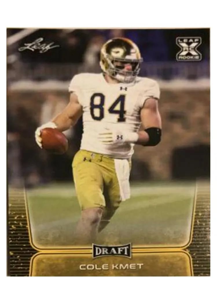 2020 Leaf Draft Cole Kmet #24 card