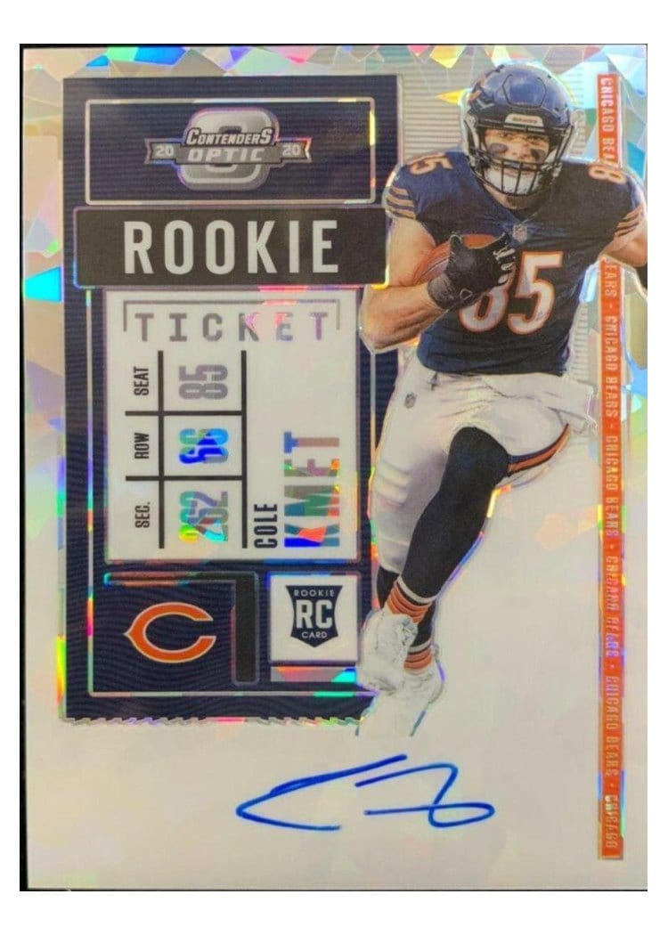 2020 Panini Contenders Optic Base Set Cole Kmet #118 card