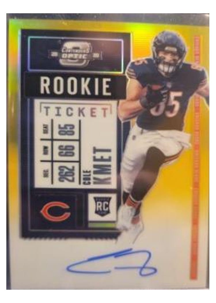 2020 Panini Contenders Optic Base Set Cole Kmet #118 card