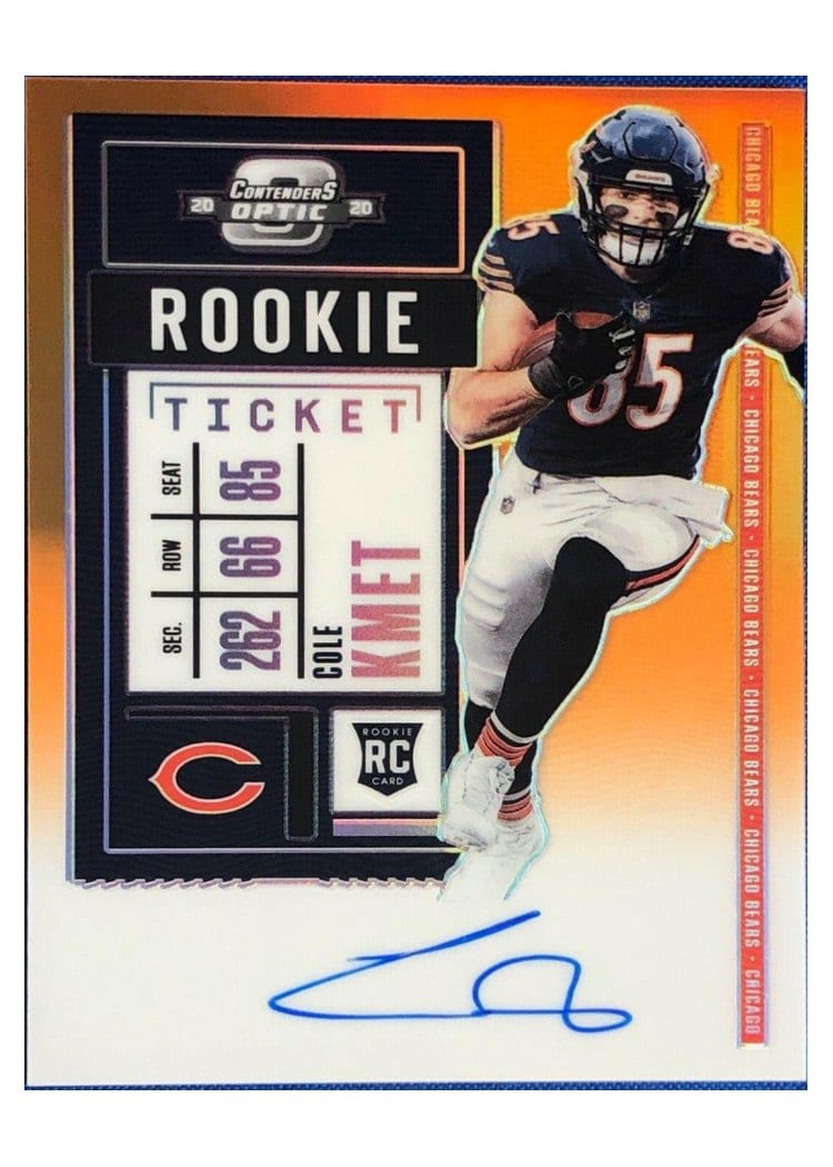 2020 Panini Contenders Optic Base Set Cole Kmet #118 card