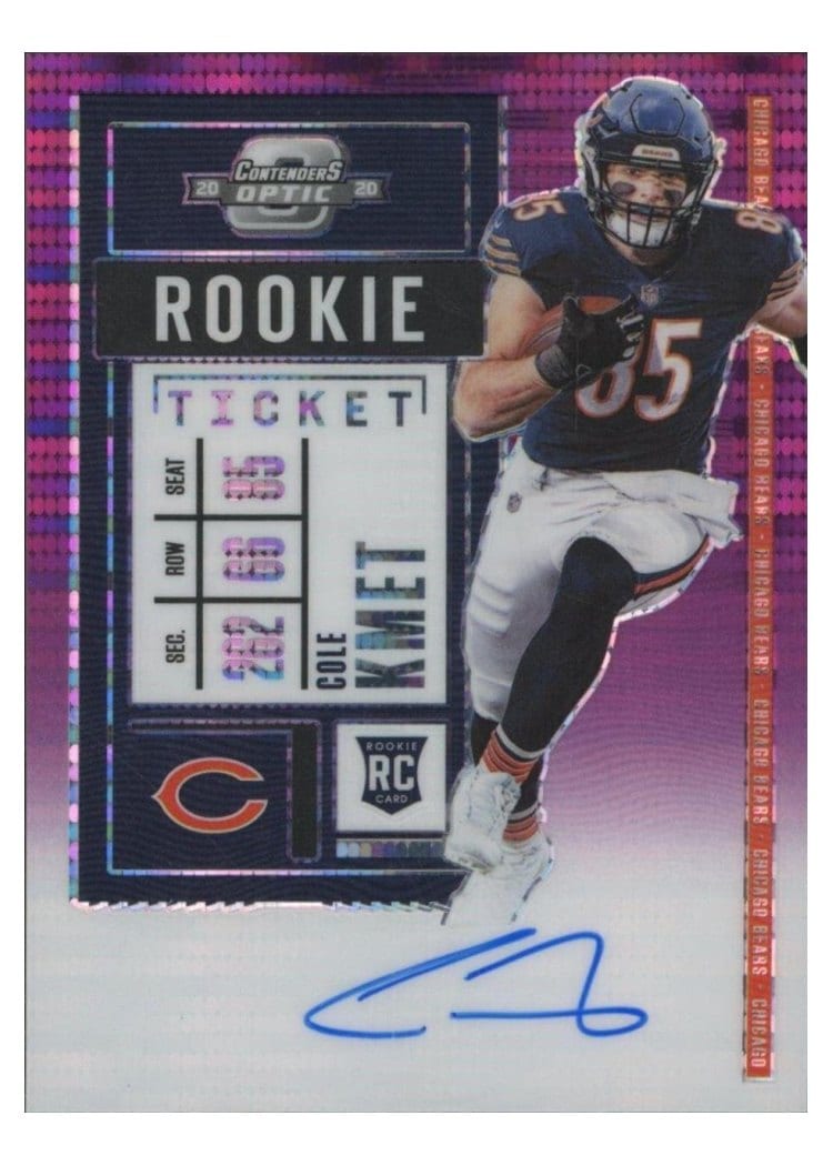 2020 Panini Contenders Optic Base Set Cole Kmet #118 card