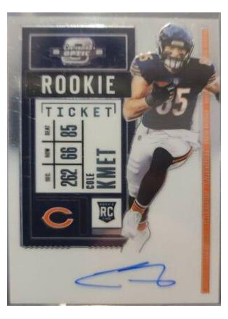 2020 Panini Contenders Optic Base Set Cole Kmet #118 card