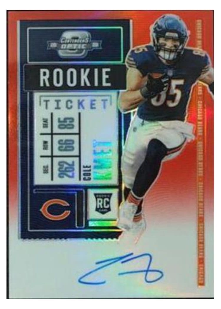2020 Panini Contenders Optic Base Set Cole Kmet #118 card