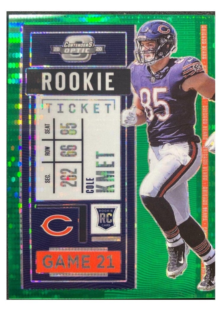 2020 Panini Contenders Optic Base Set Cole Kmet #69 card