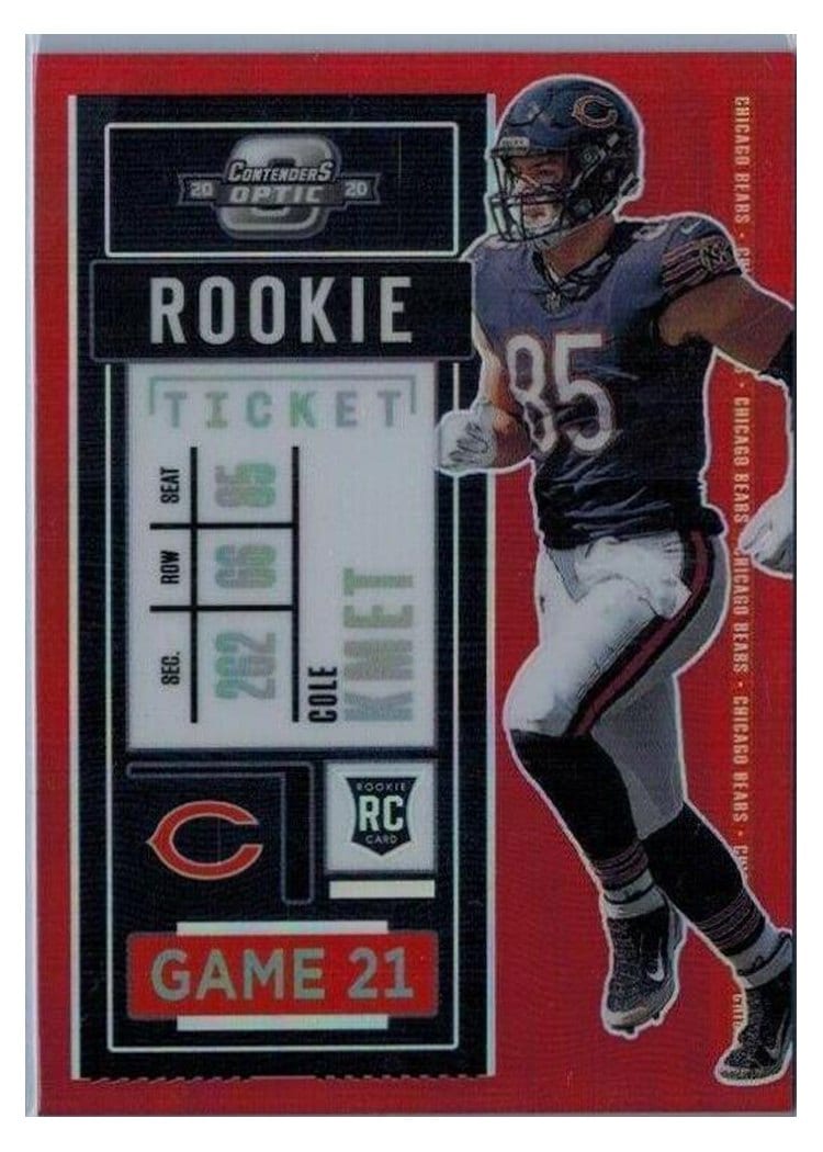2020 Panini Contenders Optic Base Set Cole Kmet #69 card