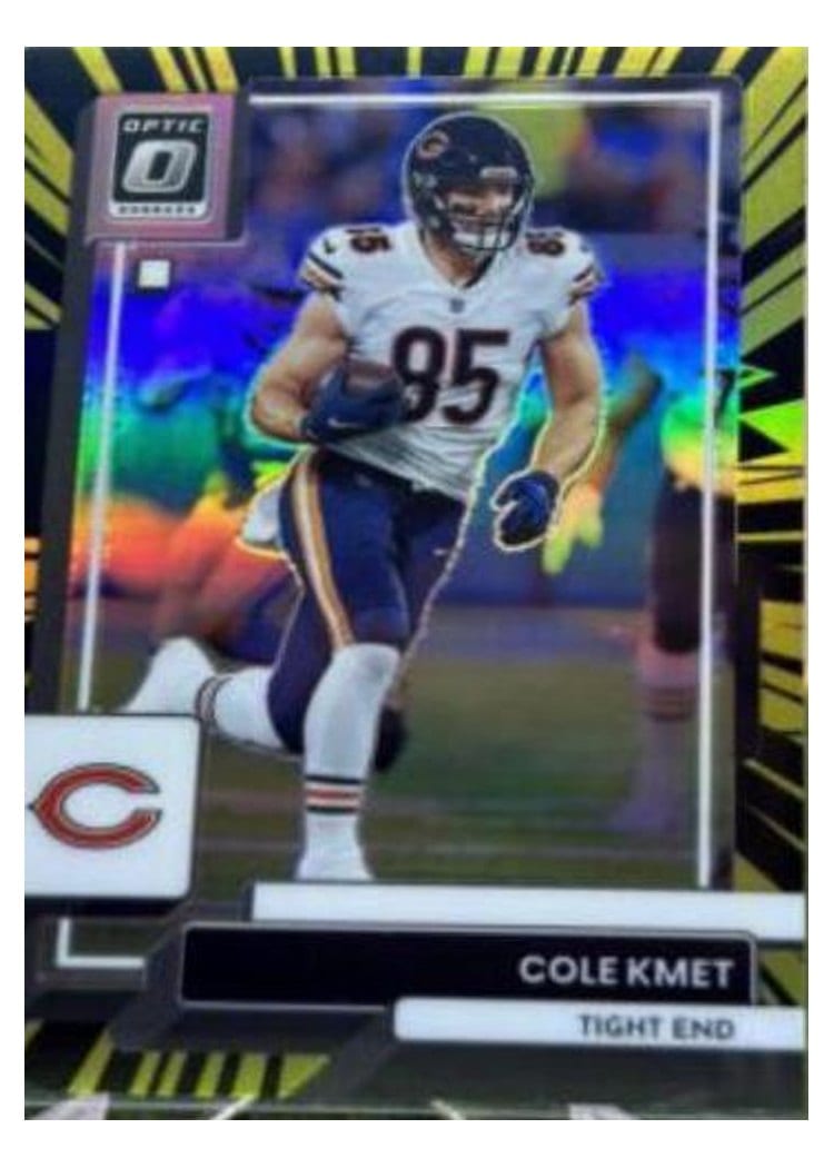 2022 Donruss Optic Base Set Cole Kmet #36 card