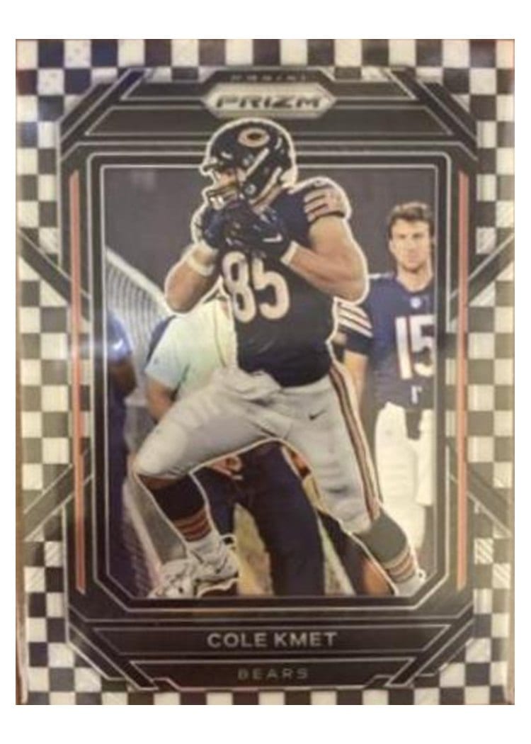 2022 Panini Prizm Base Set Cole Kmet #50 card