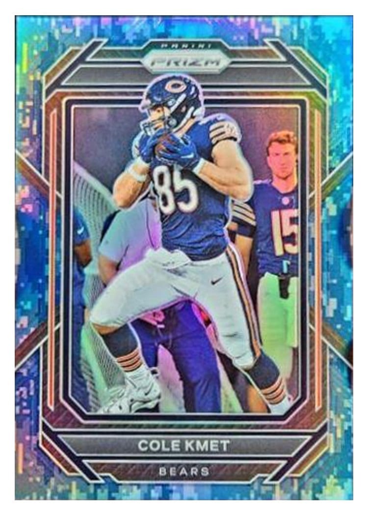 2022 Panini Prizm Base Set Cole Kmet Navy Camo #50 card