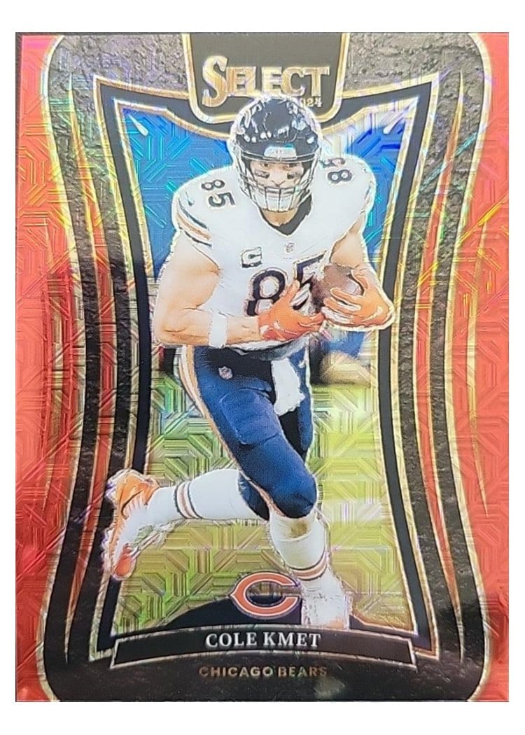 2024 Panini Select Base Set Cole Kmet Red Prizm #321 card