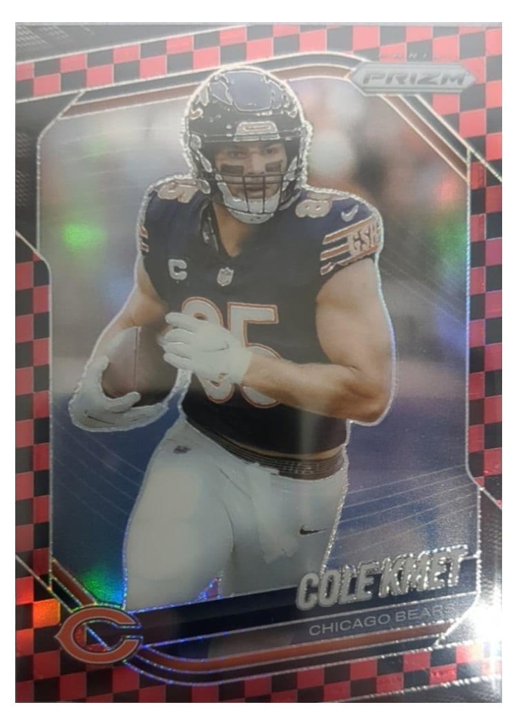 2025 Panini Prizm Base Set Cole Kmet #112 card