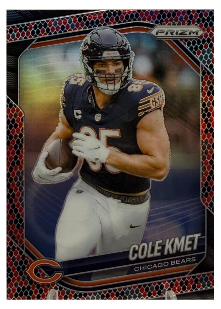 2025 Panini Prizm Base Set Cole Kmet #112 card