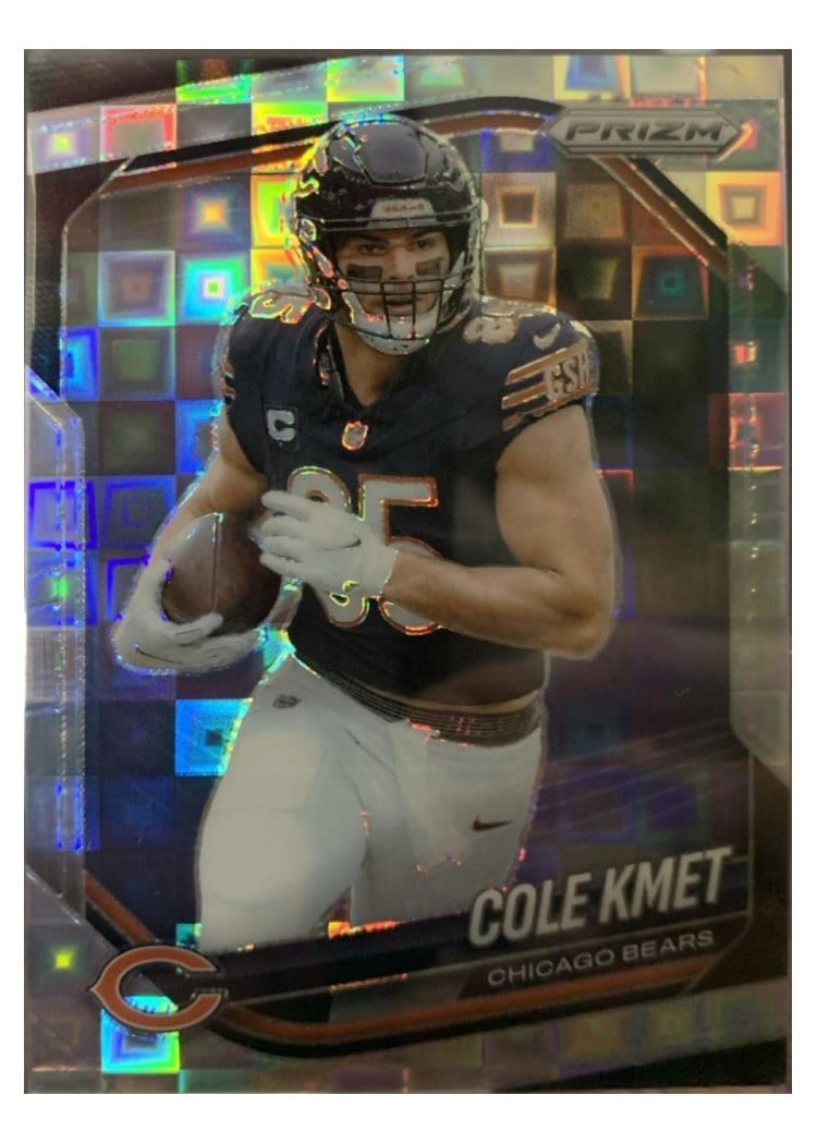 2025 Panini Prizm Base Set Cole Kmet #112 card