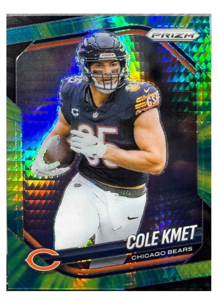 2025 Panini Prizm Base Set Cole Kmet #112 card