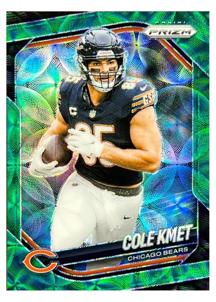 2025 Panini Prizm Base Set Cole Kmet #112 card