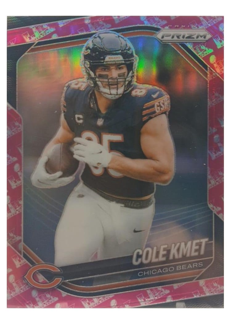 2025 Panini Prizm Base Set Cole Kmet #112 card