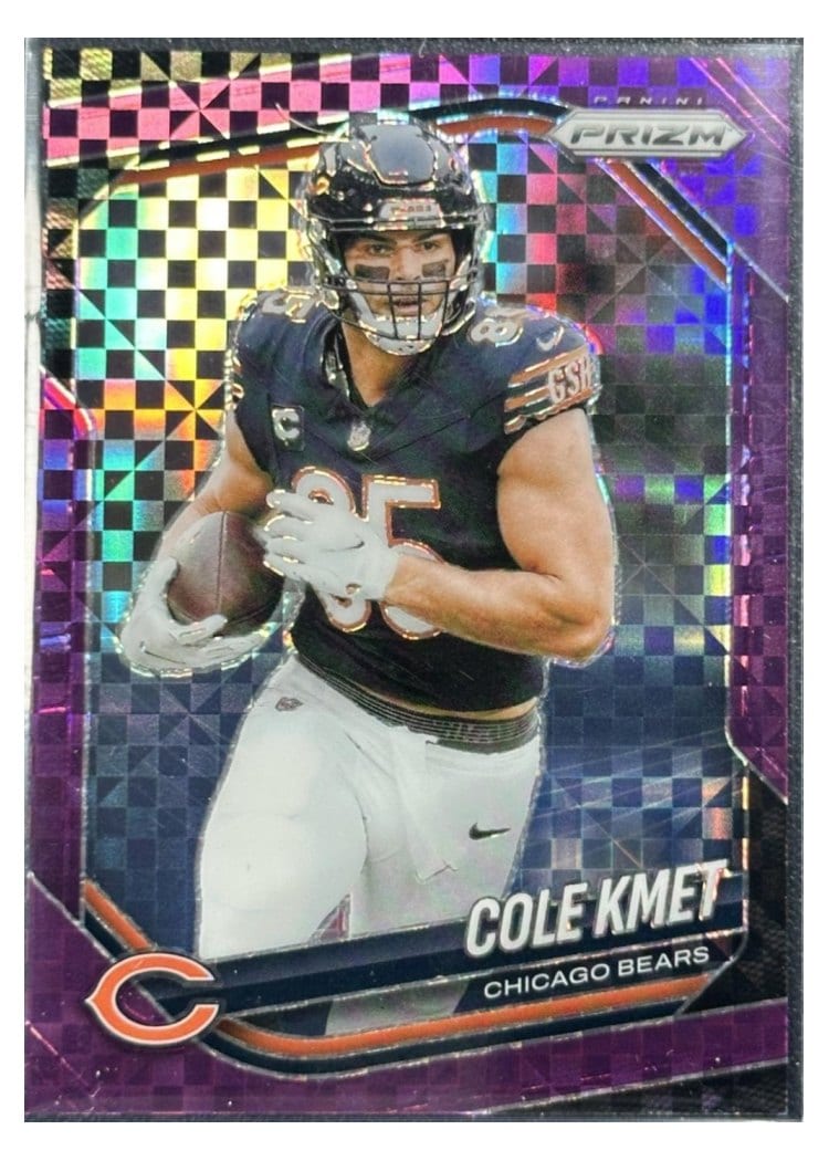 2025 Panini Prizm Base Set Cole Kmet #112 card