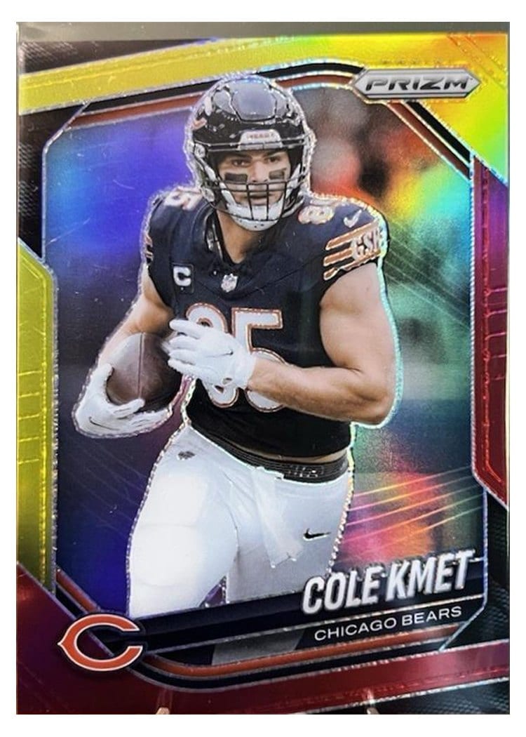 2025 Panini Prizm Base Set Cole Kmet #112 card