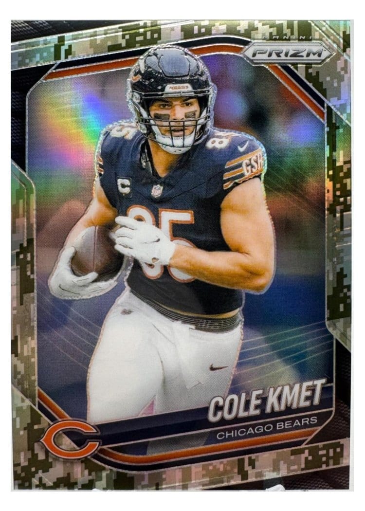 2025 Panini Prizm Base Set Cole Kmet #112 card