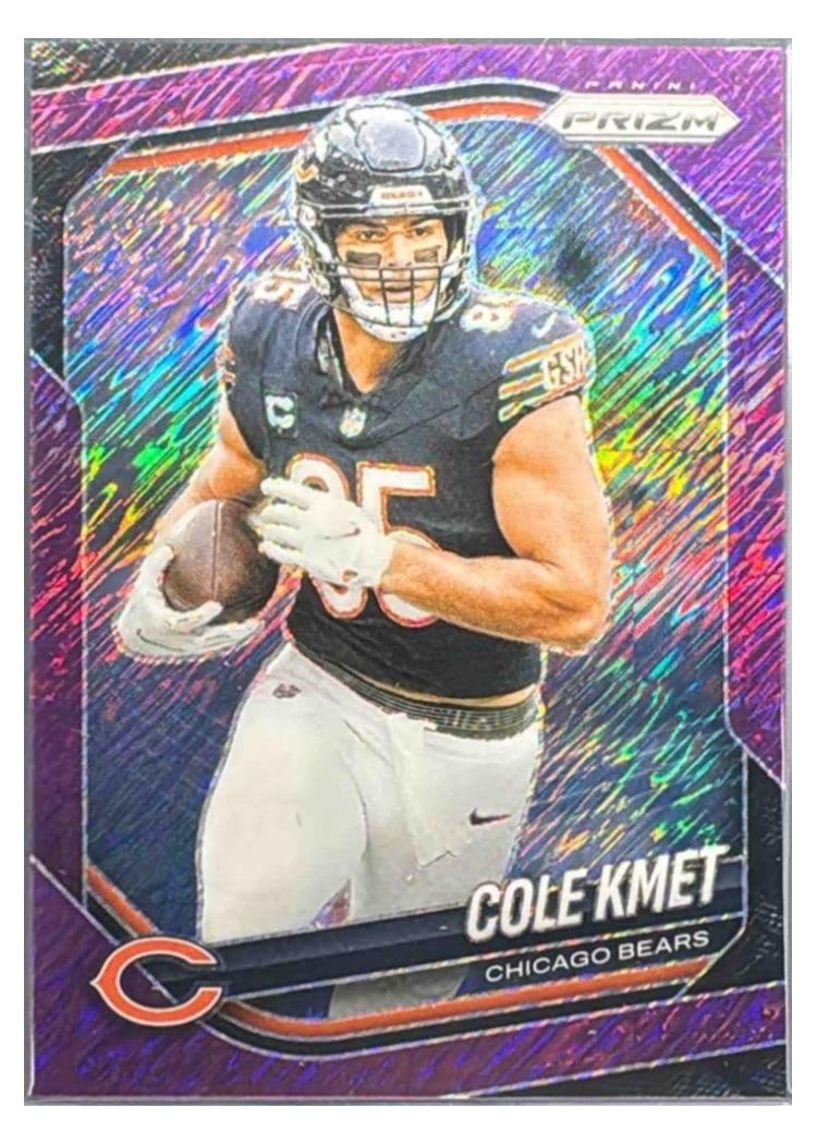 2025 Panini Prizm Base Set Cole Kmet #112 card