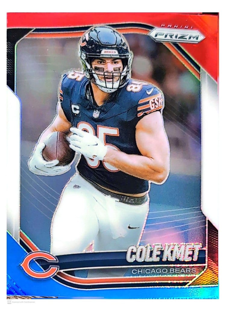 2025 Panini Prizm Base Set Cole Kmet #112 card