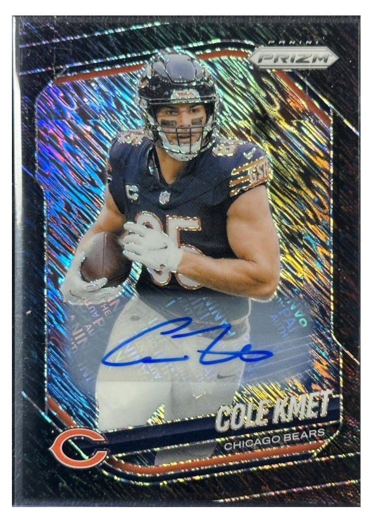 2025 Panini Prizm Base Set Cole Kmet #112 card