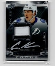 2022-23 Upper Deck Premier Premier Focus Rookies Autograph Patch Cole Koepke #PFPR-CK card