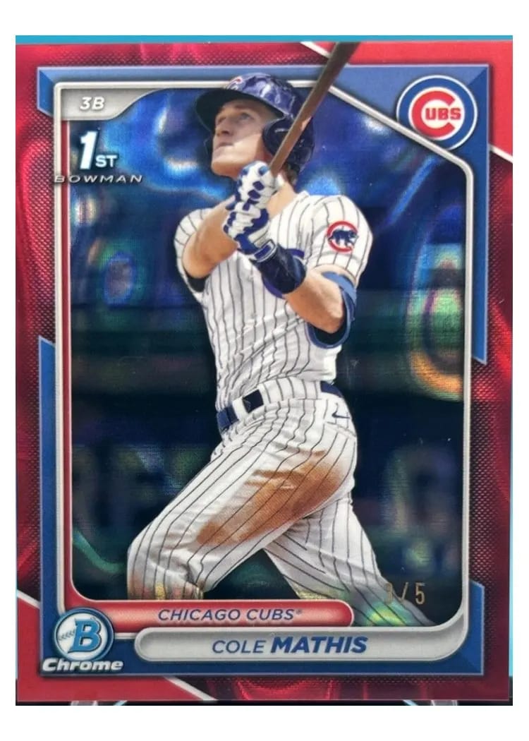 2024 Bowman Draft Chrome Cole Mathis #BDC-81 card