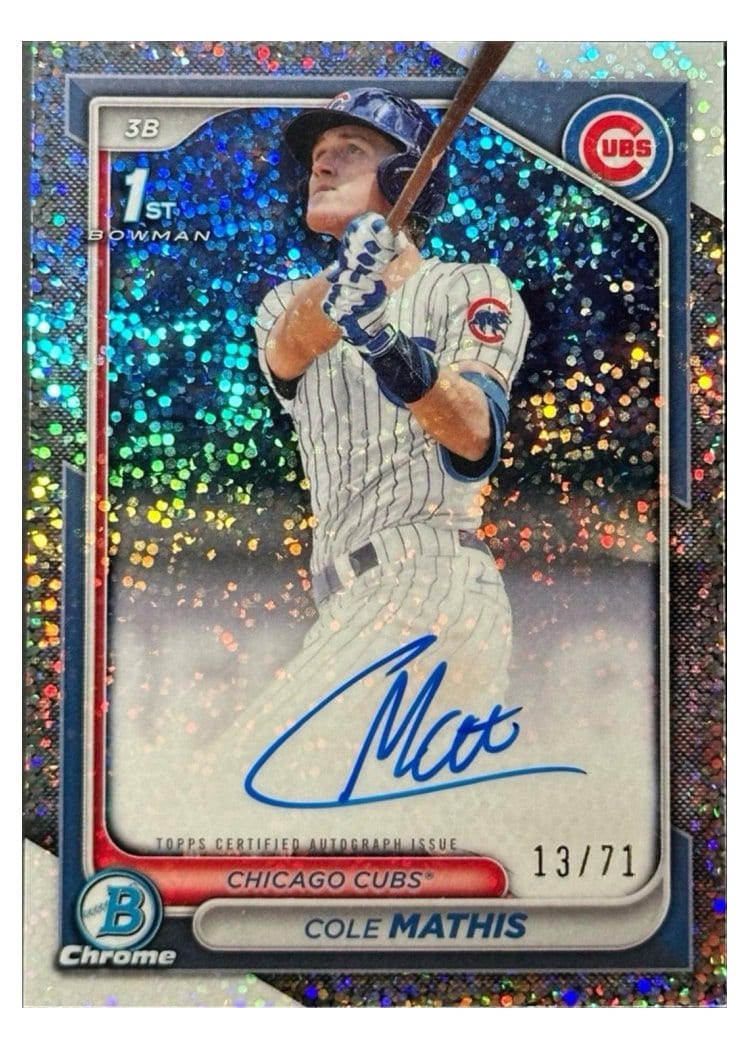2024 Bowman Draft Chrome Prospect Autographs Cole Mathis #CPA-CMS card