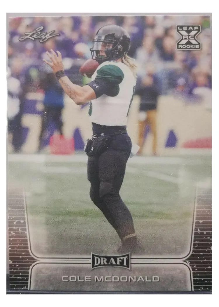 2020 Leaf Draft Cole McDonald #25 card