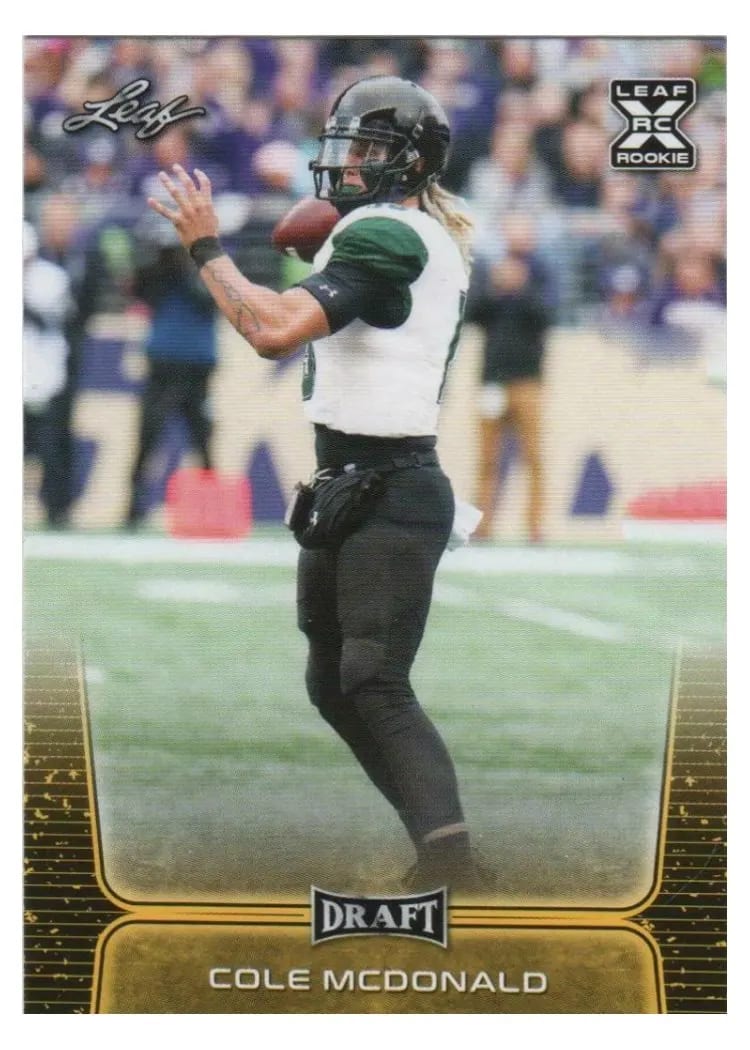 2020 Leaf Draft Cole McDonald #25 card