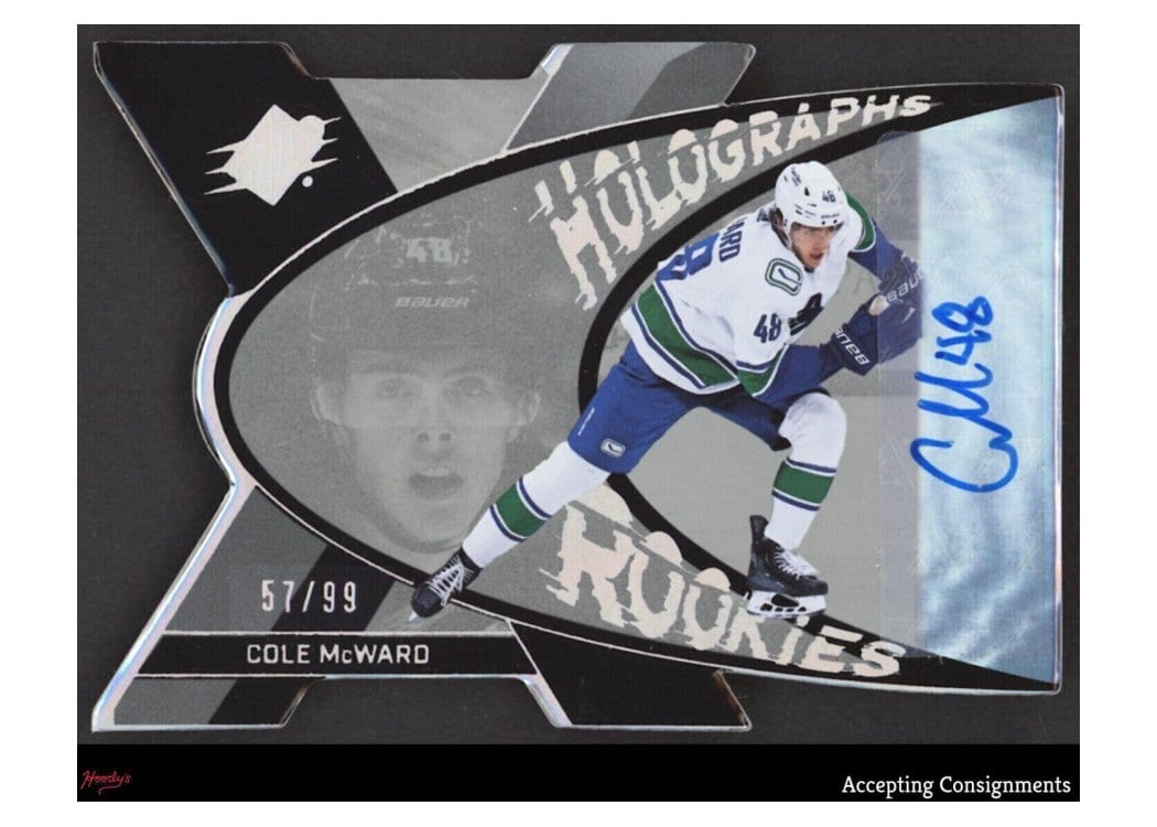 2023-24 SPx Autograph Holograph Rookies Cole McWard #HGR-CM card