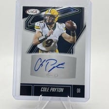 2026 SAGE Football Autographs Cole Payton #A-CP2 card