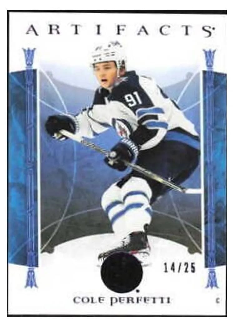 2022-23 Upper Deck Artifacts Base Set Cole Perfetti #4 card