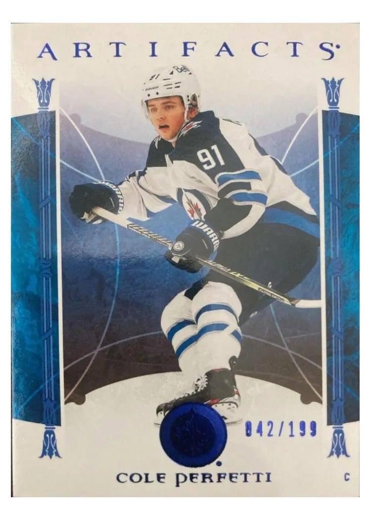 2022-23 Upper Deck Artifacts Base Set Cole Perfetti #4 card