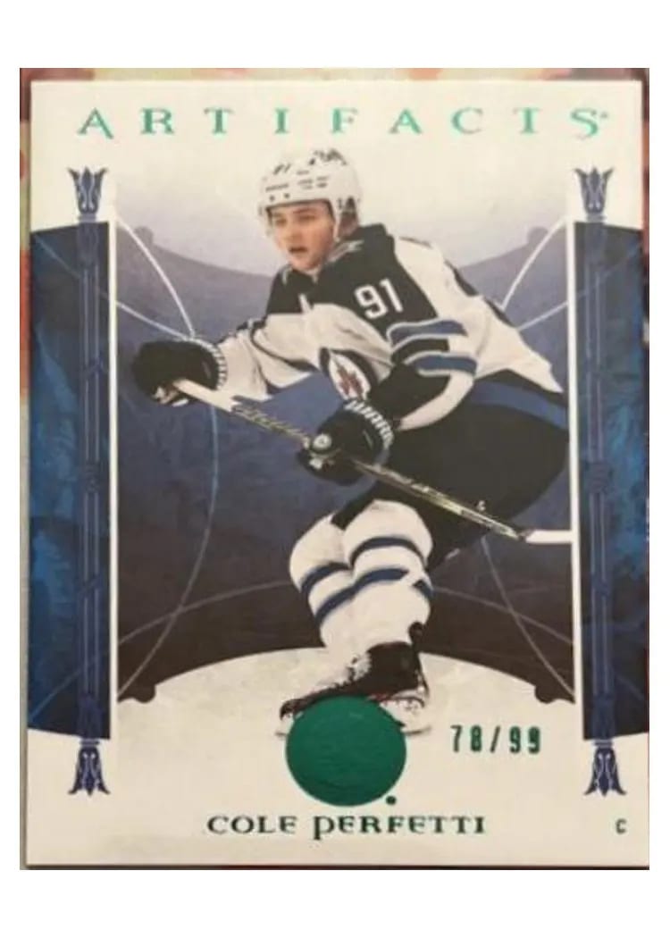 2022-23 Upper Deck Artifacts Base Set Cole Perfetti #4 card