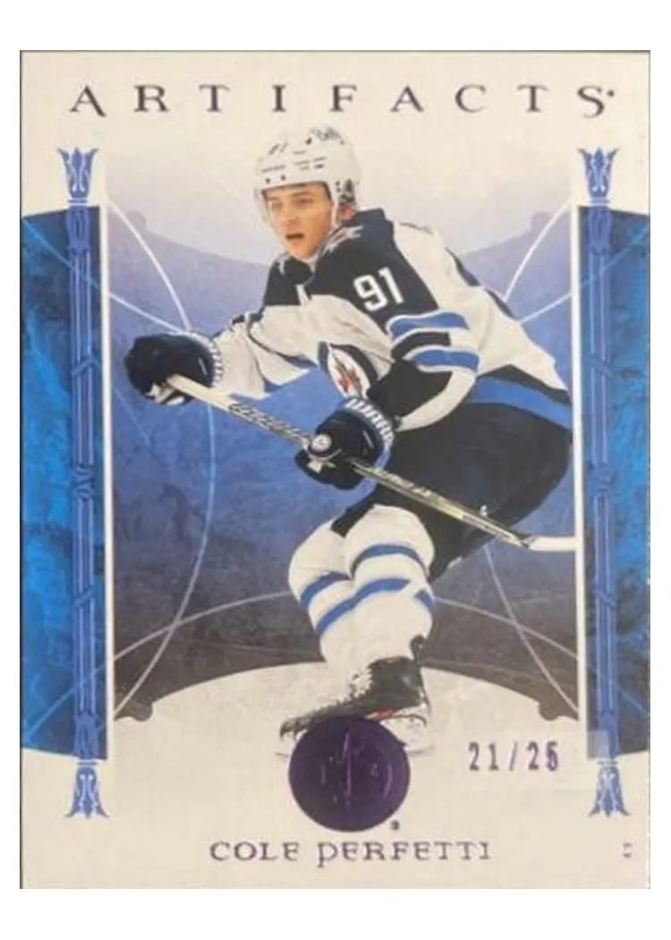 2022-23 Upper Deck Artifacts Base Set Cole Perfetti #4 card