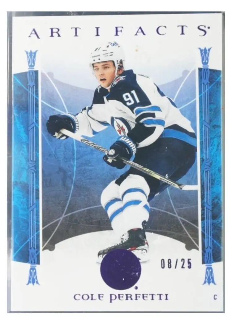 2022-23 Upper Deck Artifacts Base Set Cole Perfetti #4 card