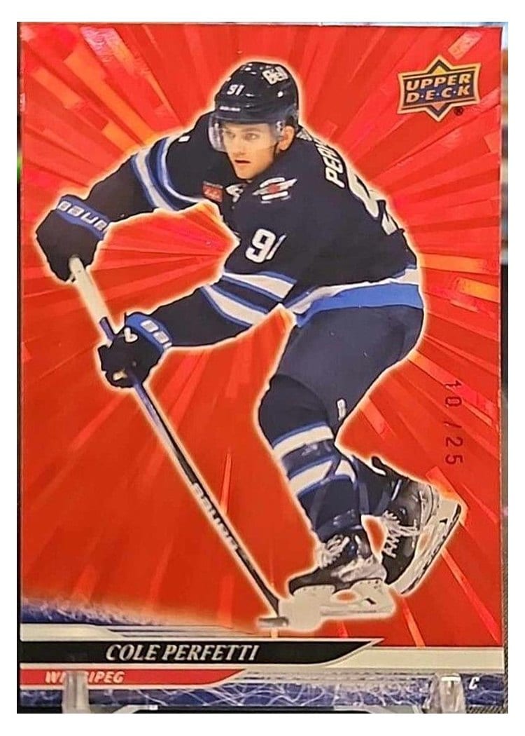 2024-25 Upper Deck Base Set Cole Perfetti #197 card