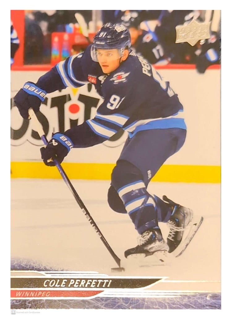 2024-25 Upper Deck Base Set Cole Perfetti #197 card
